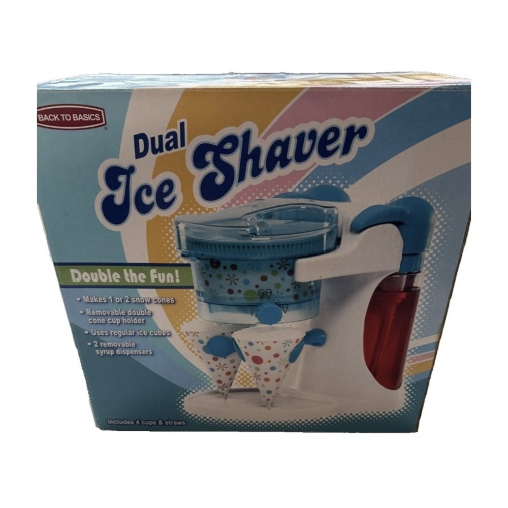 Back to Basics Dual Ice Shaver, Cup Holders, Silicone Cups, Sunbeam Cups & Straw